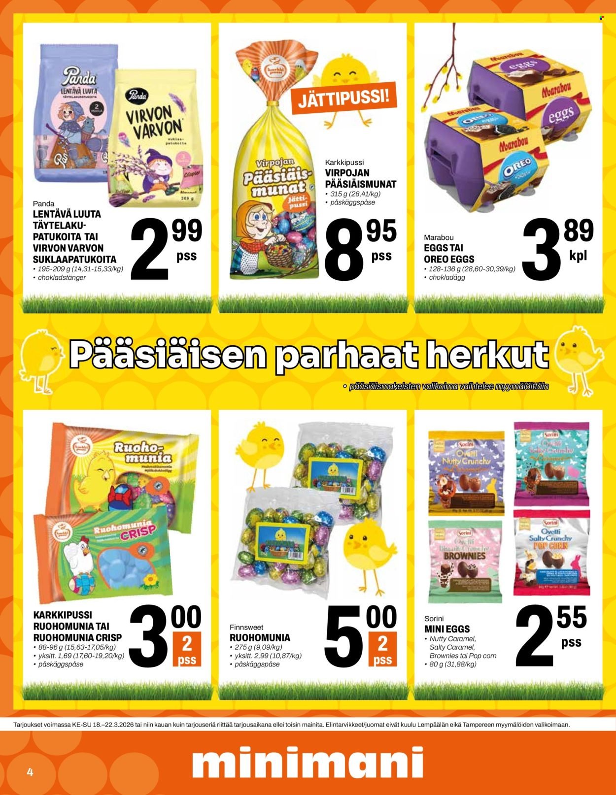 MINIMANI tarjoukset - Alkaen KE 18.3.2026