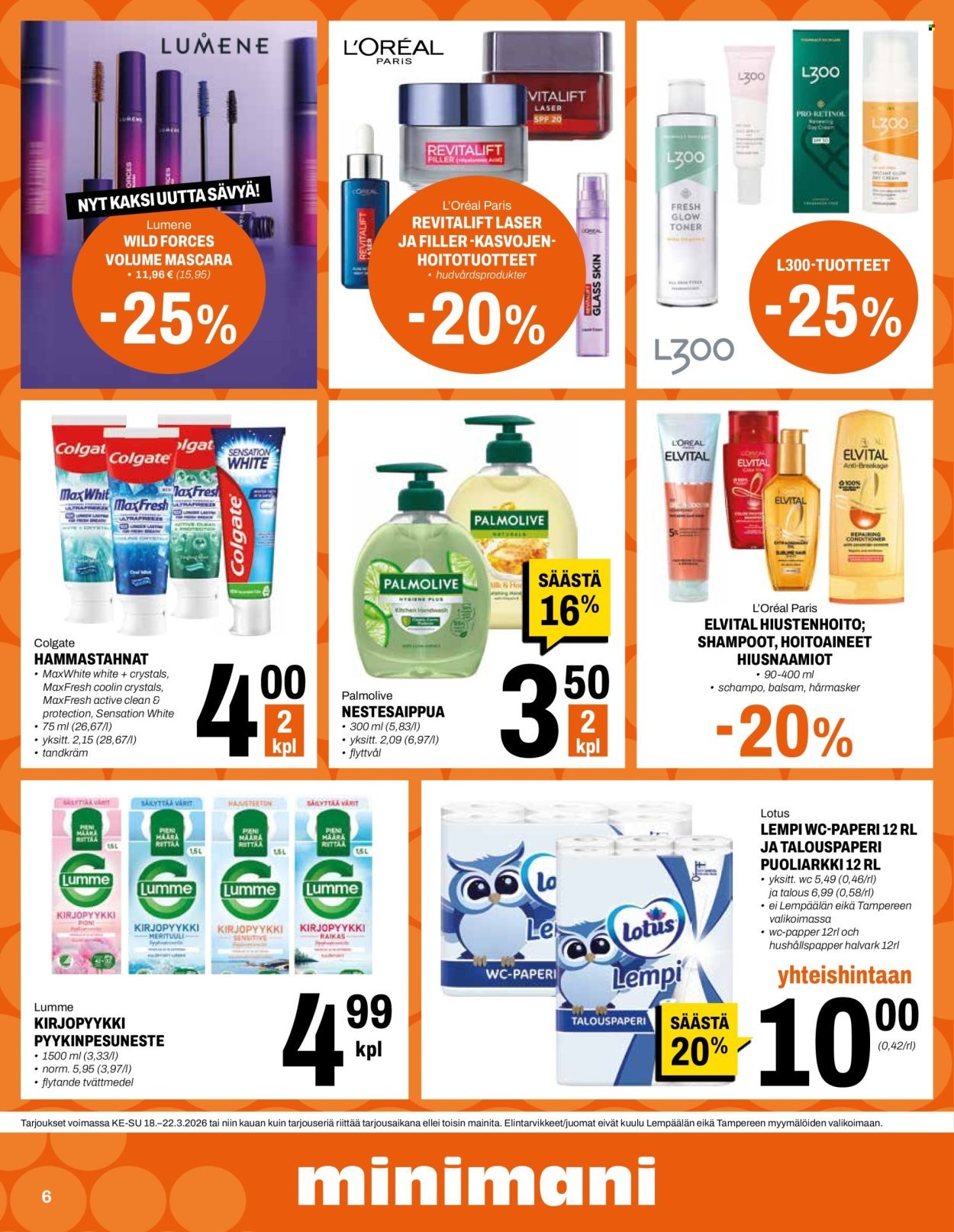 MINIMANI tarjoukset - Alkaen KE 18.3.2026