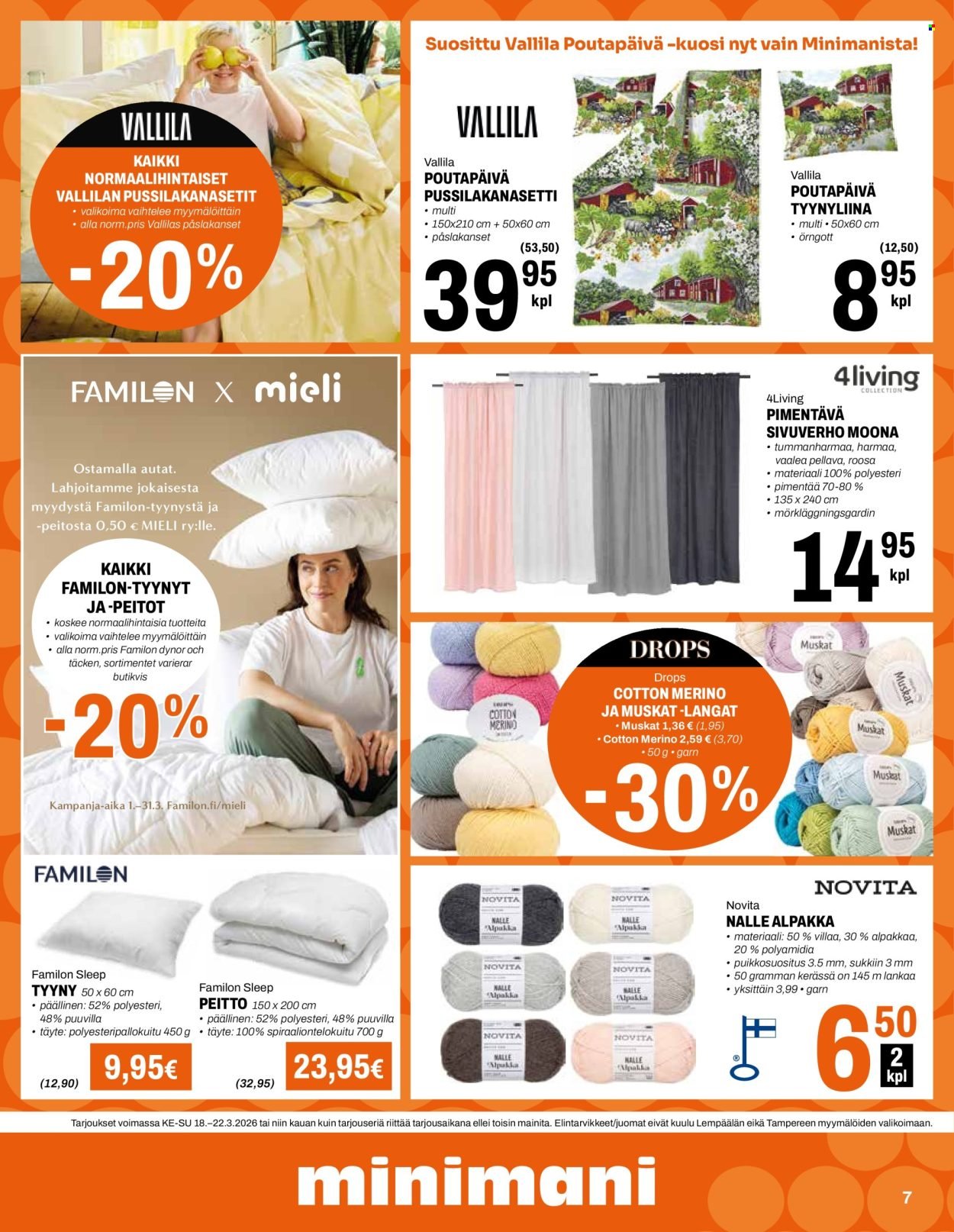 MINIMANI tarjoukset - Alkaen KE 18.3.2026
