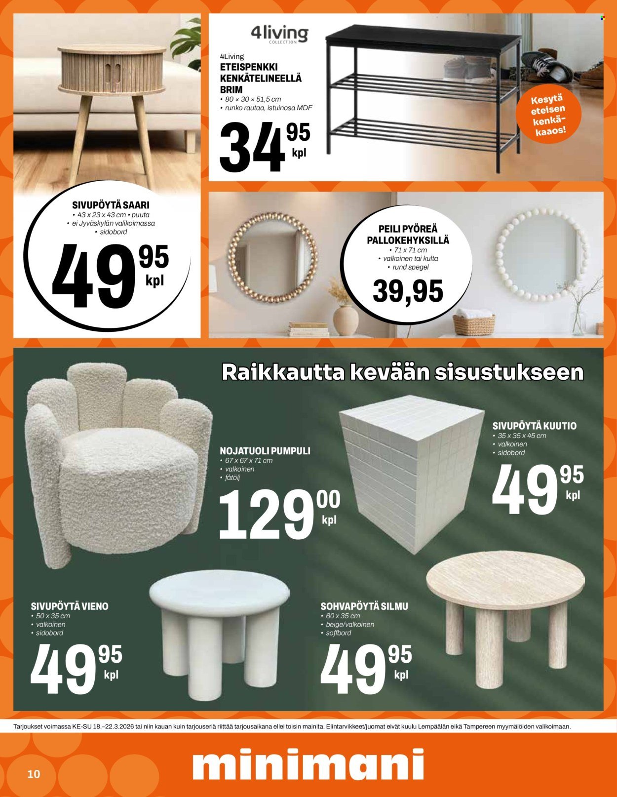 MINIMANI tarjoukset - Alkaen KE 18.3.2026