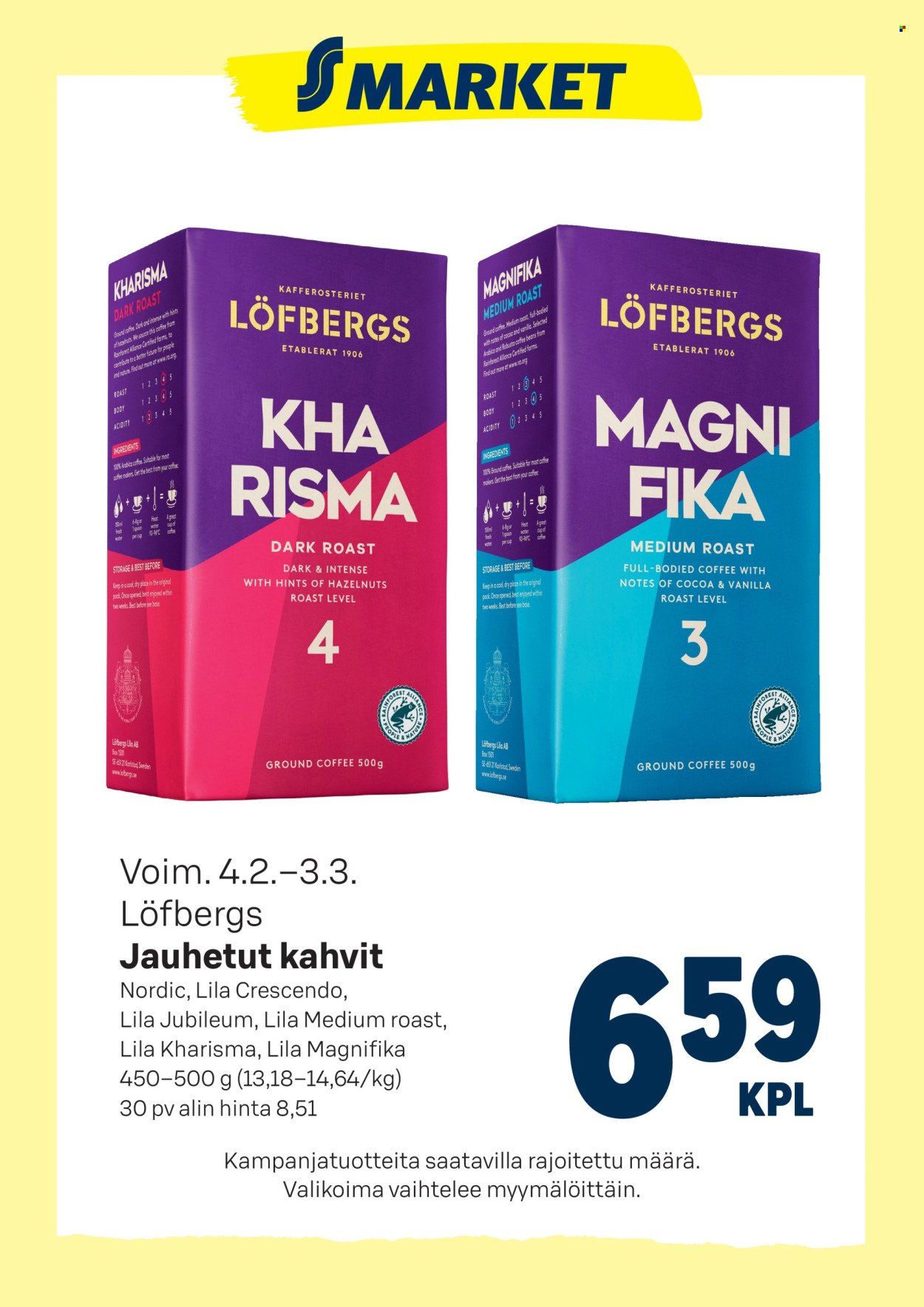 S-MARKET tarjoukset - Lofbergs kahvit