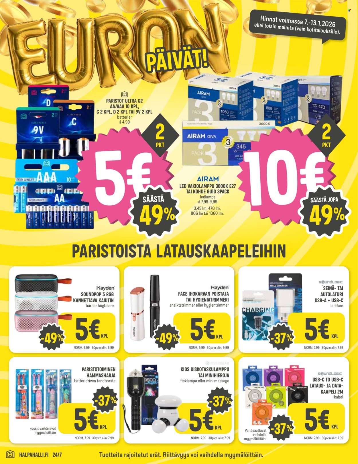 HALPAHALLI tarjoukset - Uusin tarjouslehtemme