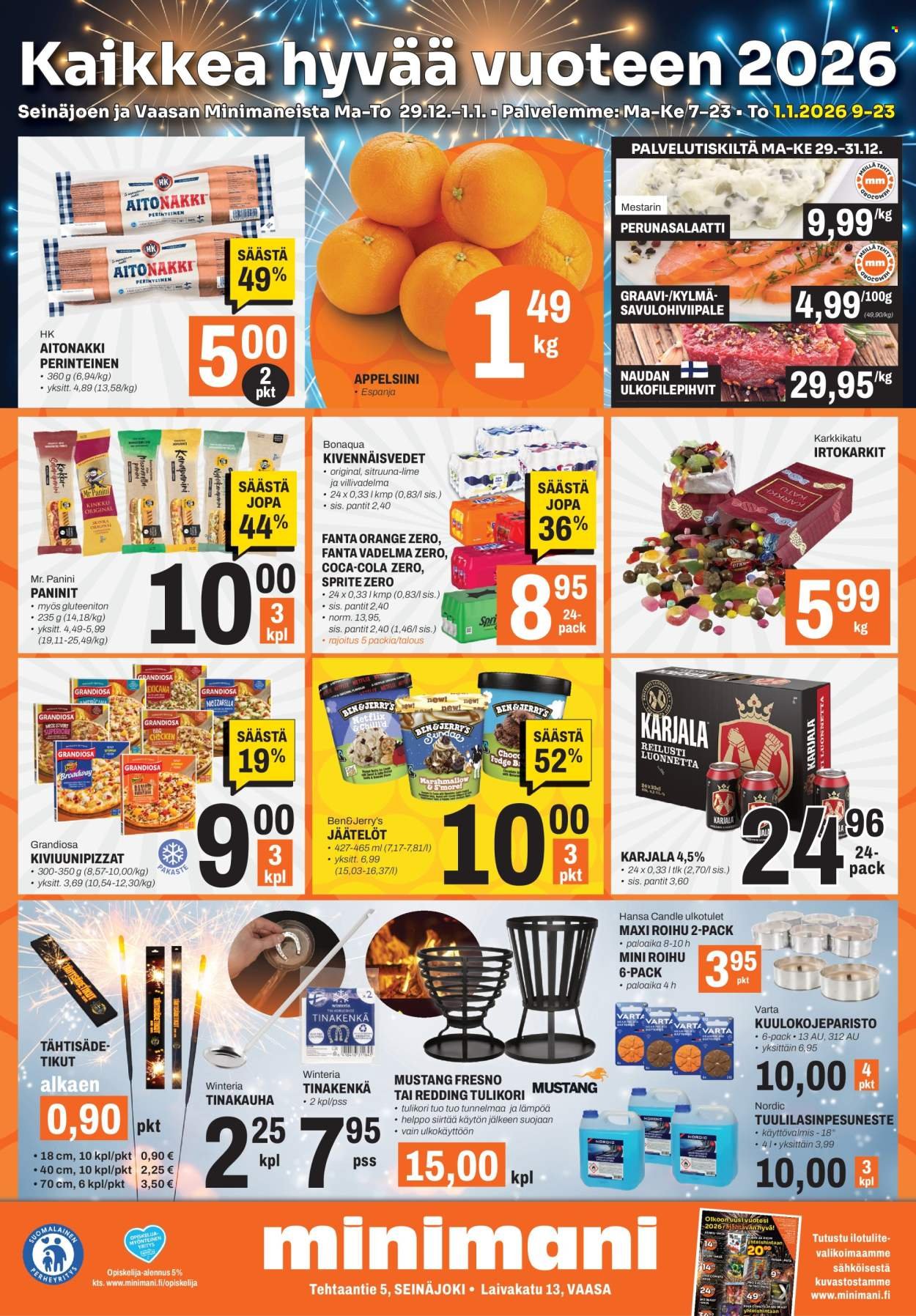 MINIMANI tarjoukset - Alkaen MA 29.12.2025