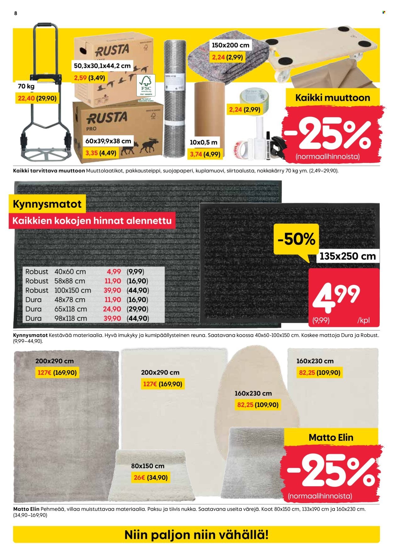 RUSTA tarjoukset - Alkaen MA 5.1.2026