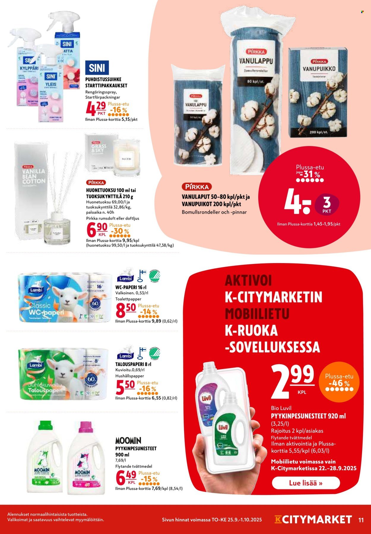 K-CITYMARKET tarjoukset - Alkaen TO 25.9.2025 (2025-09-25 - 2025-10-01)