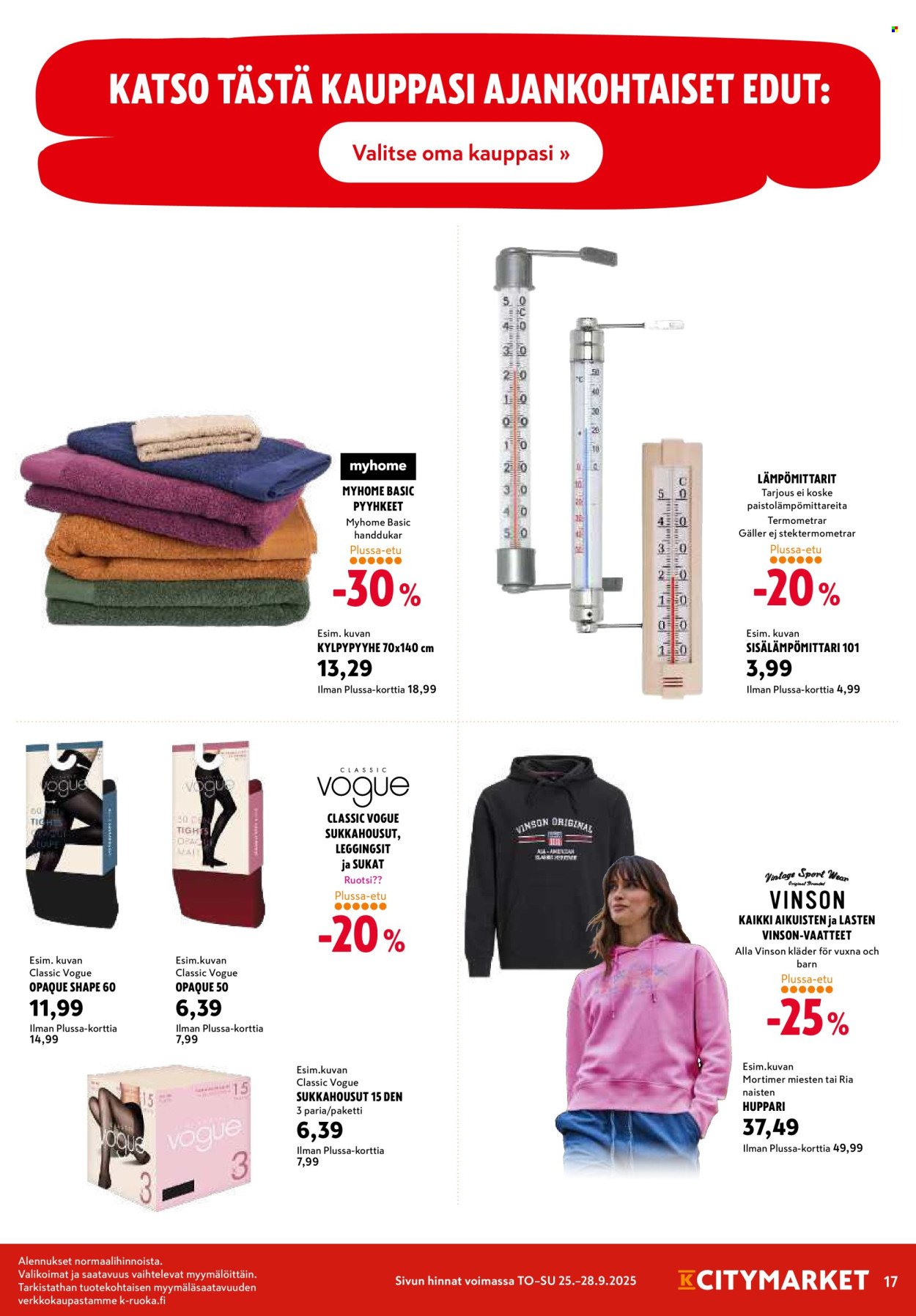 K-CITYMARKET tarjoukset - Alkaen TO 25.9.2025 (2025-09-25 - 2025-10-01)