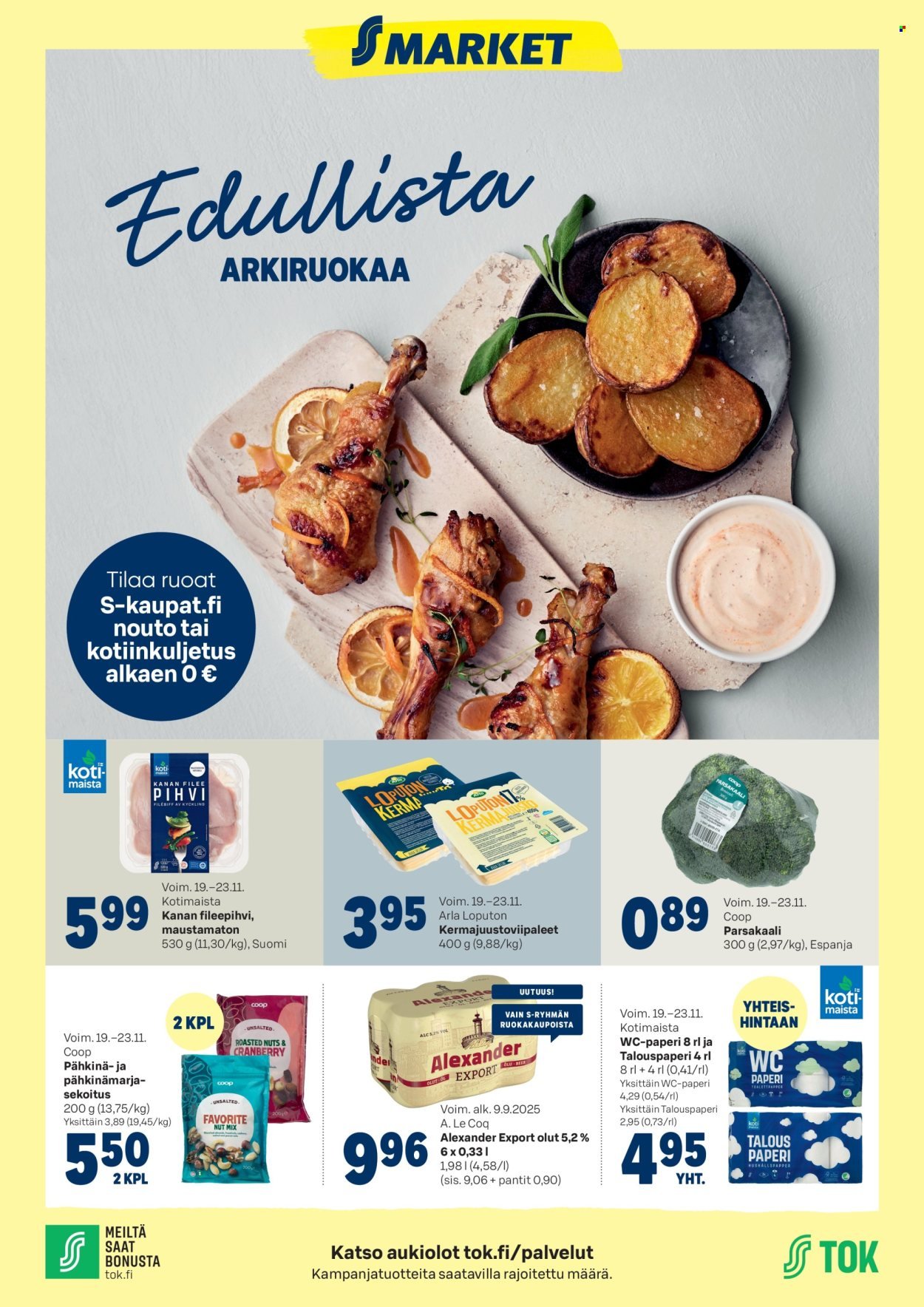 S-MARKET tarjoukset - Tok (2025-11-19 - 2025-11-23)