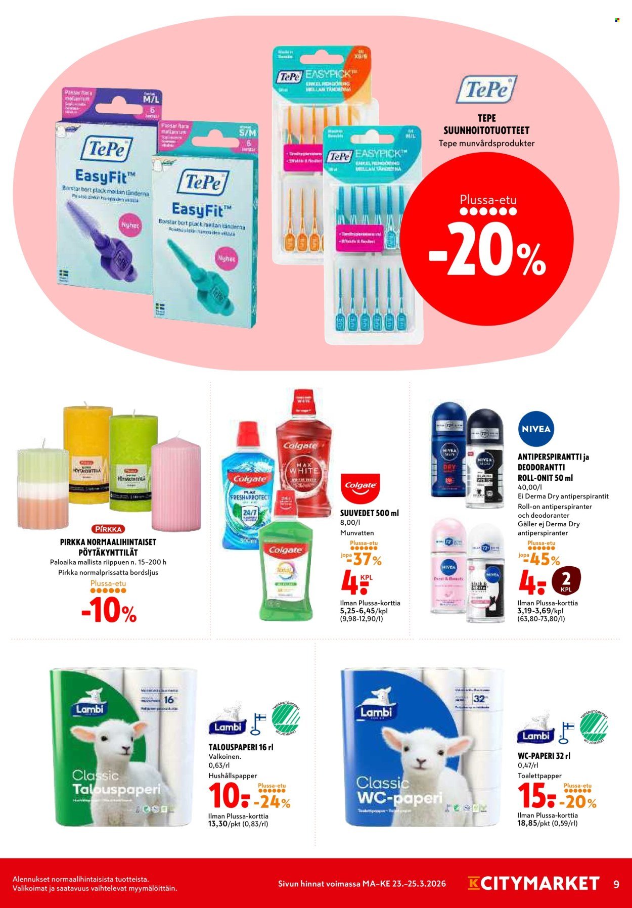 K-CITYMARKET tarjoukset - Alkaen MA 23.3.2026