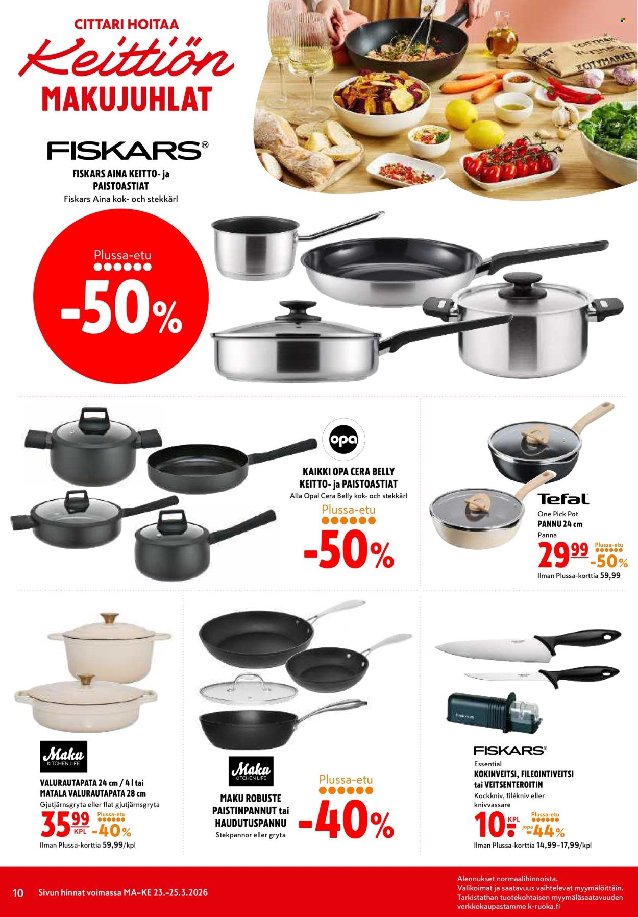 K-CITYMARKET tarjoukset - Alkaen MA 23.3.2026