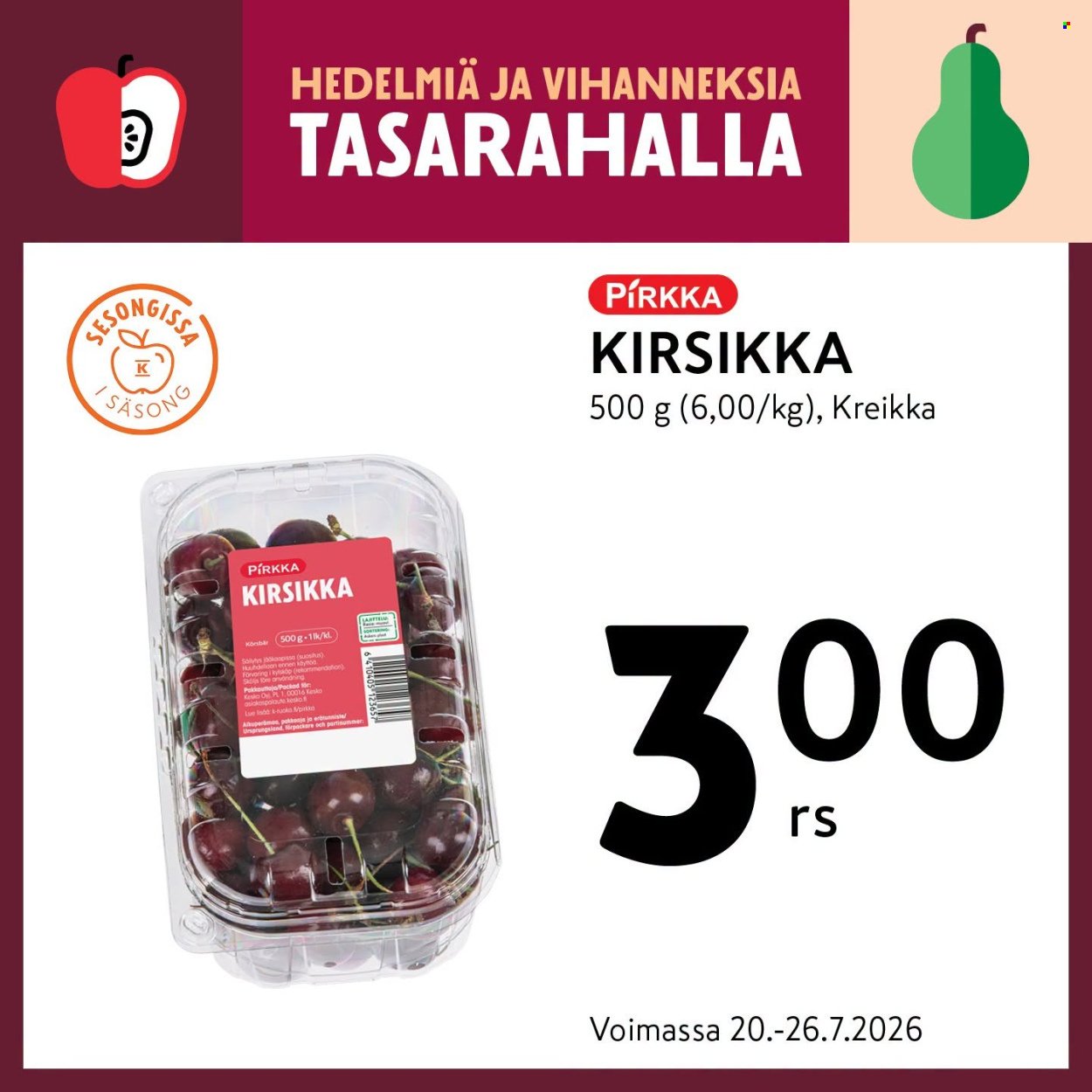 K-MARKET tarjoukset - Alkaen MA 20.7.2026