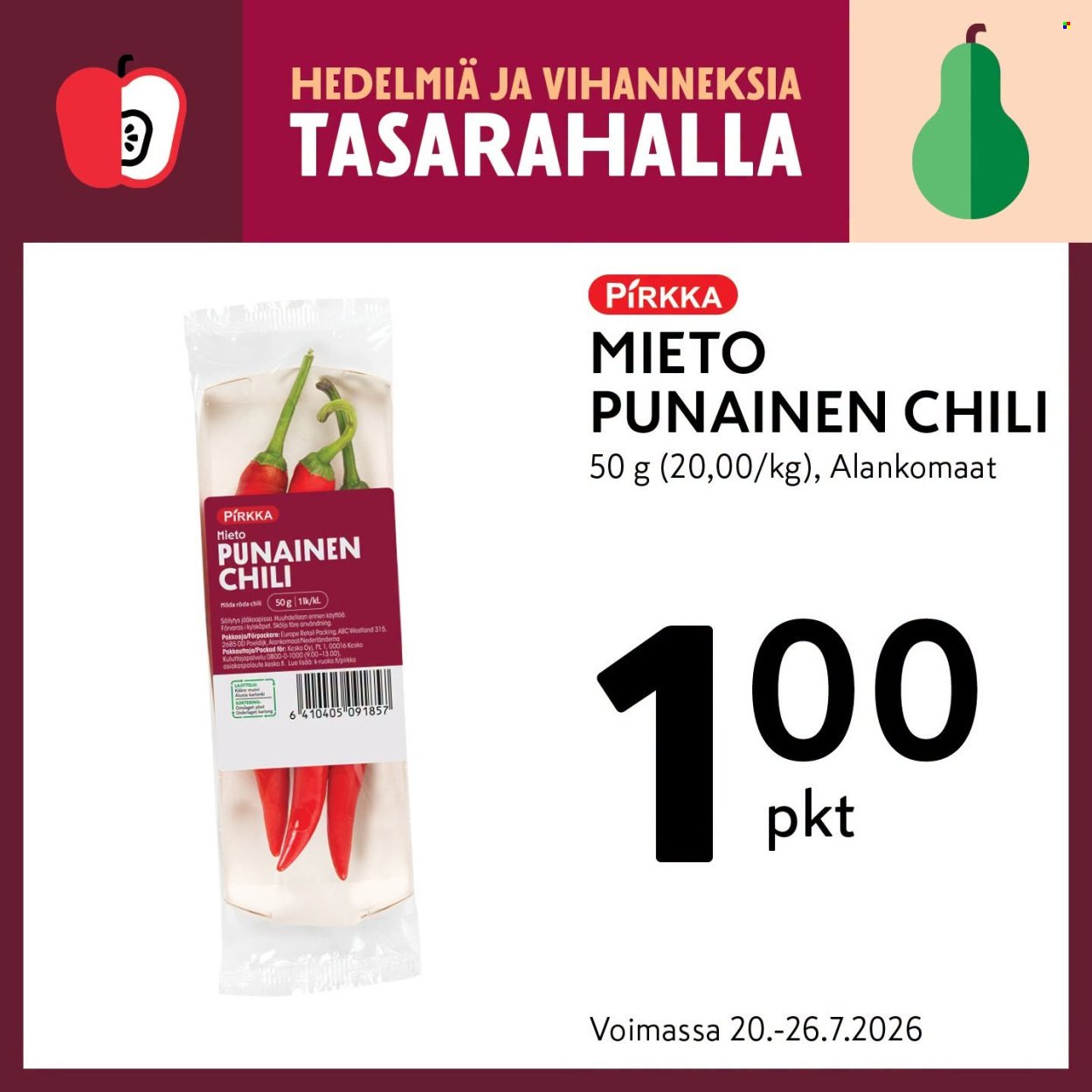 K-MARKET tarjoukset - Alkaen MA 20.7.2026