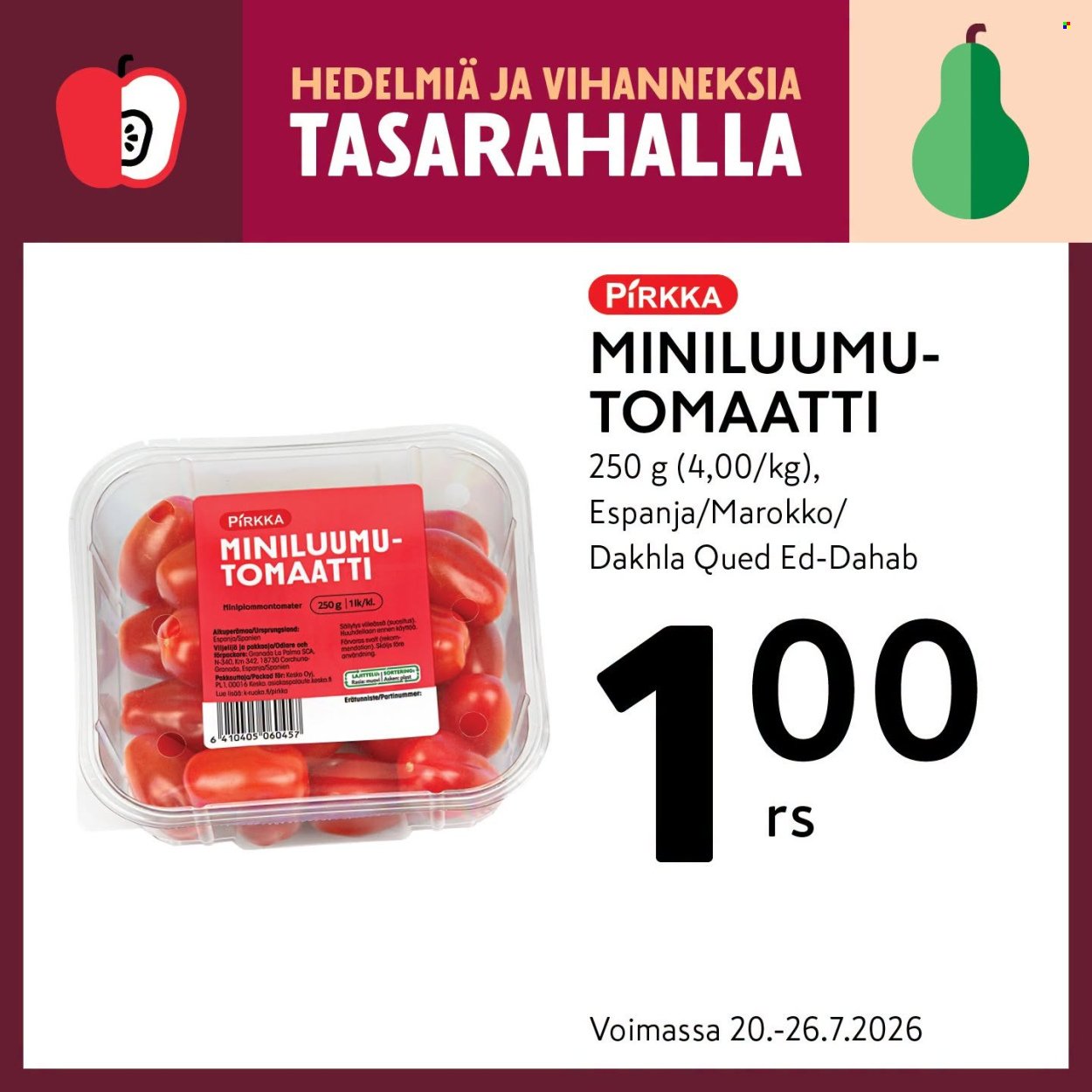 K-MARKET tarjoukset - Alkaen MA 20.7.2026