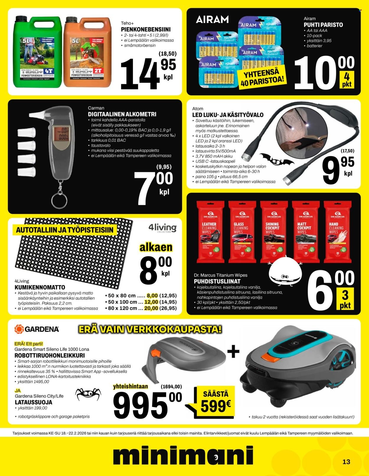 MINIMANI tarjoukset - Alkaen KE 18.2.2026