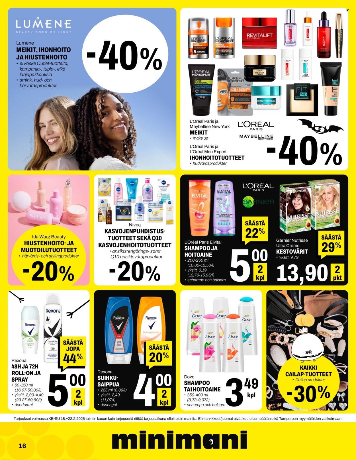 MINIMANI tarjoukset - Alkaen KE 18.2.2026