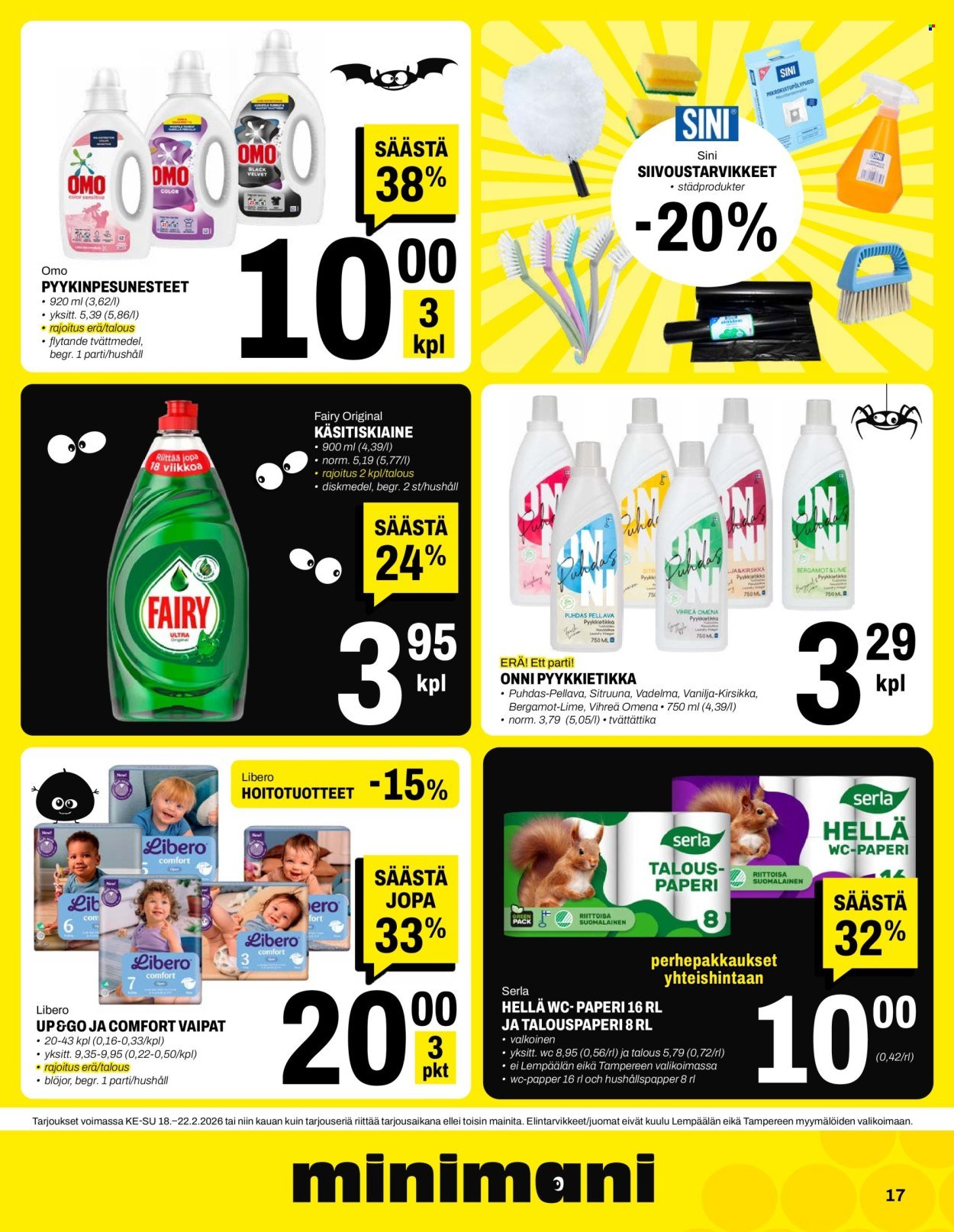 MINIMANI tarjoukset - Alkaen KE 18.2.2026