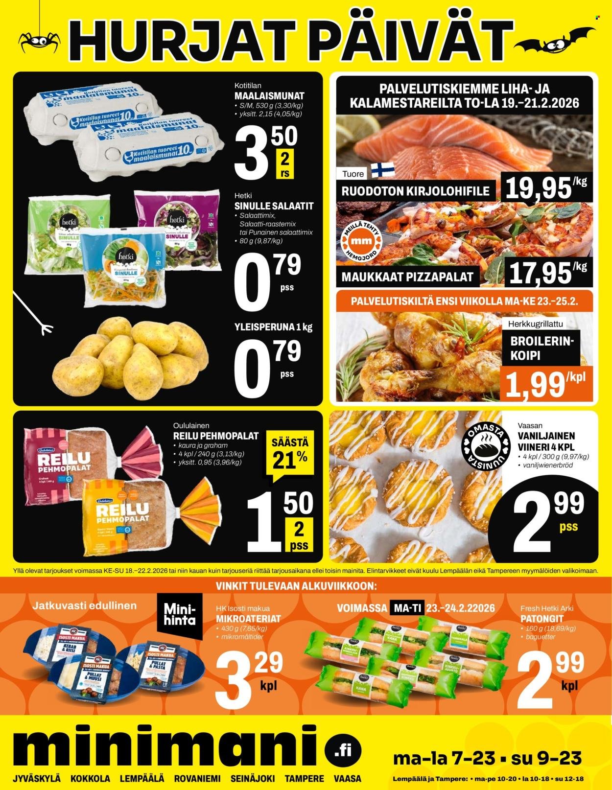 MINIMANI tarjoukset - Alkaen KE 18.2.2026