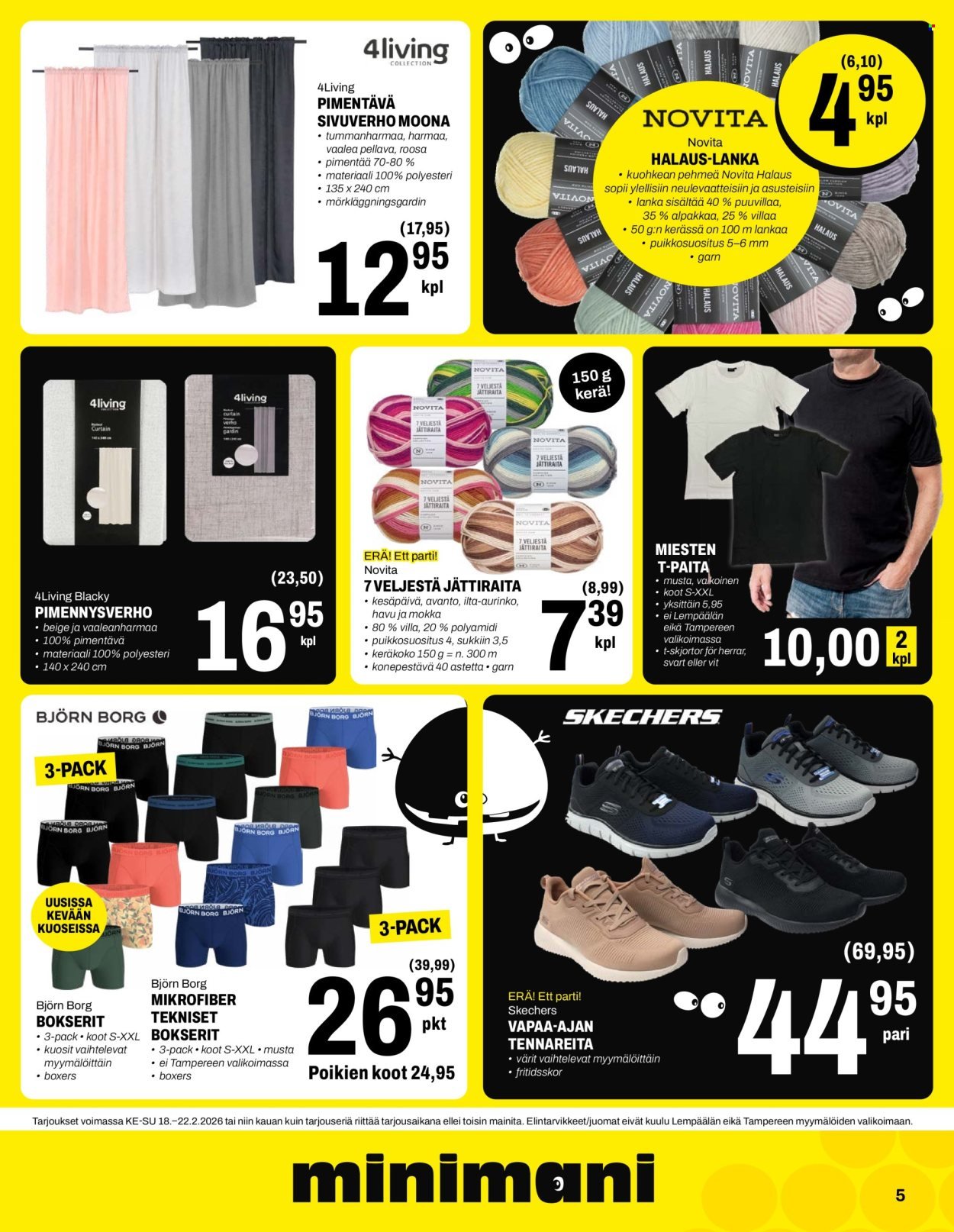 MINIMANI tarjoukset - Alkaen KE 18.2.2026