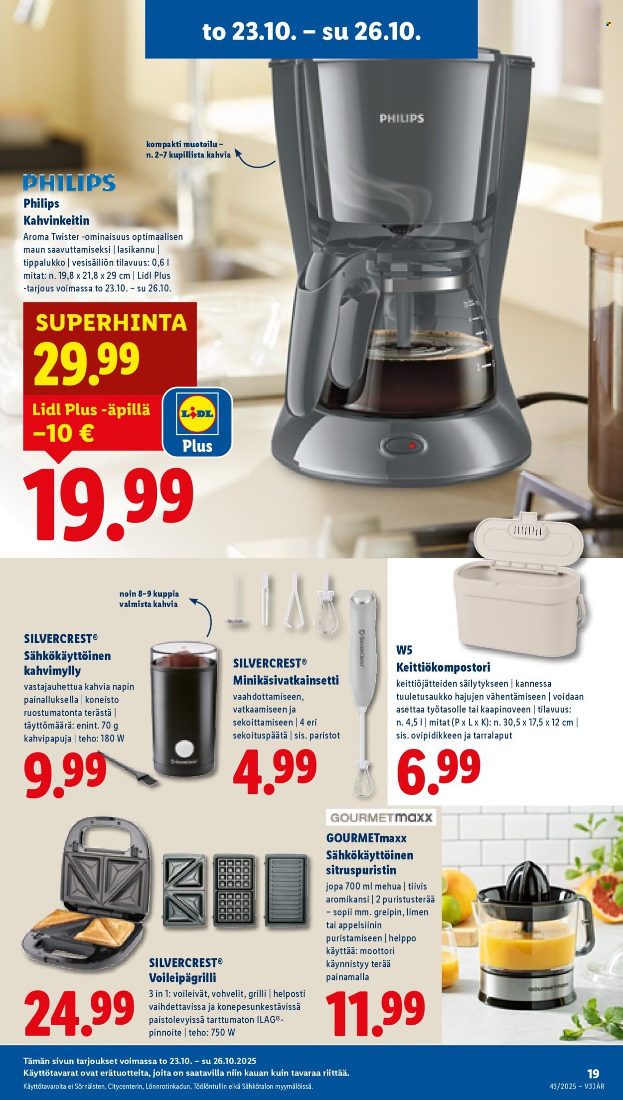 LIDL tarjoukset - Alkaen TO 23.10.2025 (2025-10-23 - 2025-10-29)