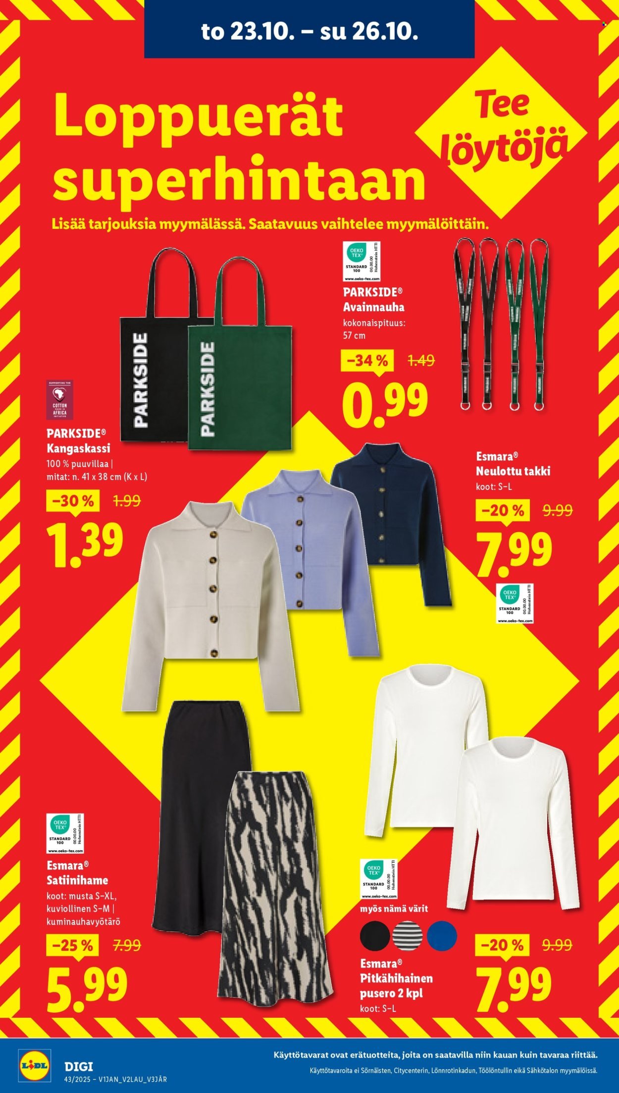 LIDL tarjoukset - Alkaen TO 23.10.2025 (2025-10-23 - 2025-10-29)