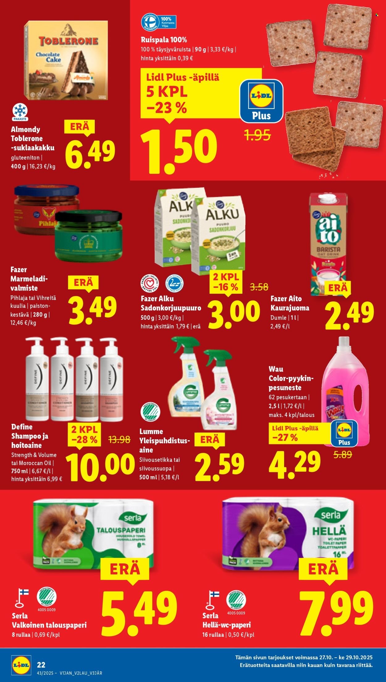 LIDL tarjoukset - Alkaen TO 23.10.2025 (2025-10-23 - 2025-10-29)