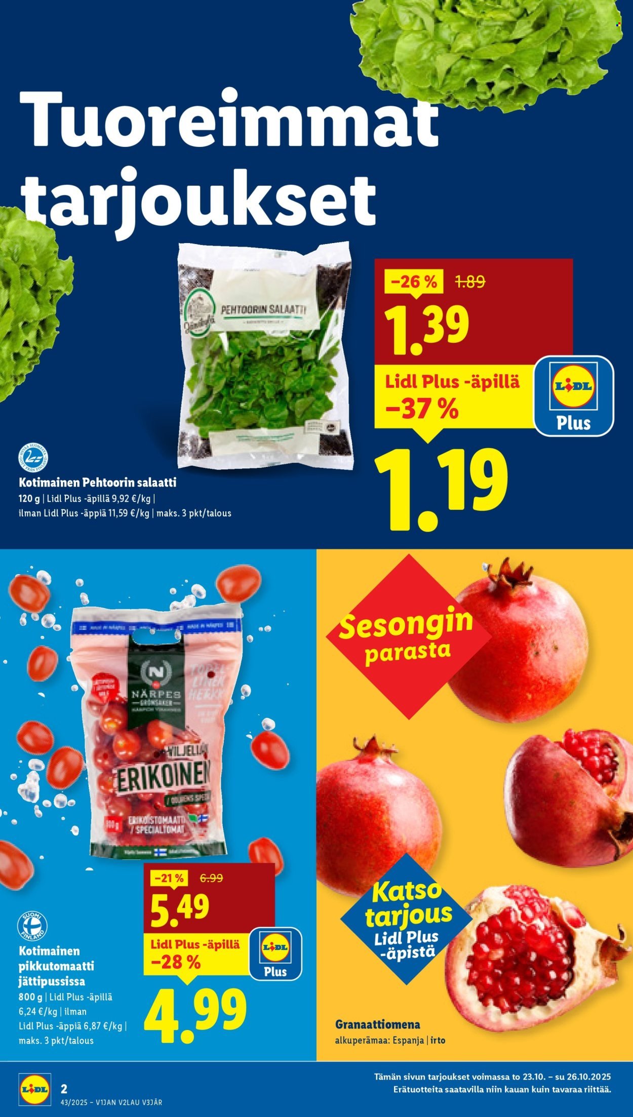 LIDL tarjoukset - Alkaen TO 23.10.2025 (2025-10-23 - 2025-10-29)