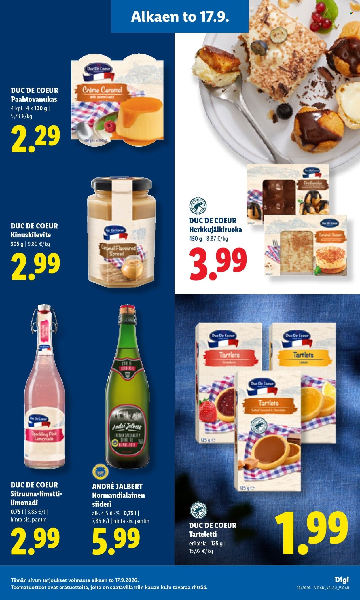 LIDL tarjoukset - Alkaen TO 17.9.2026