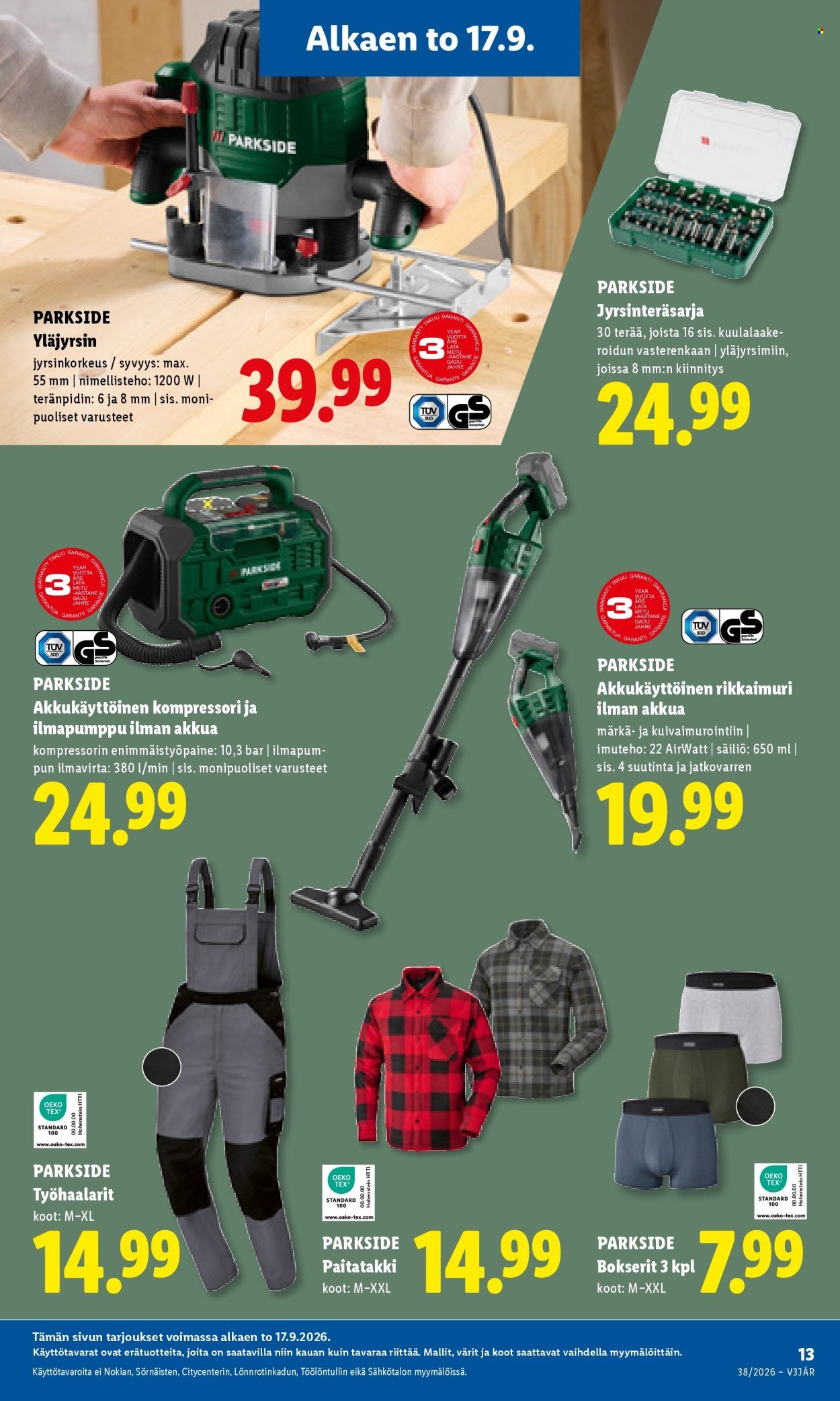 LIDL tarjoukset - Alkaen TO 17.9.2026