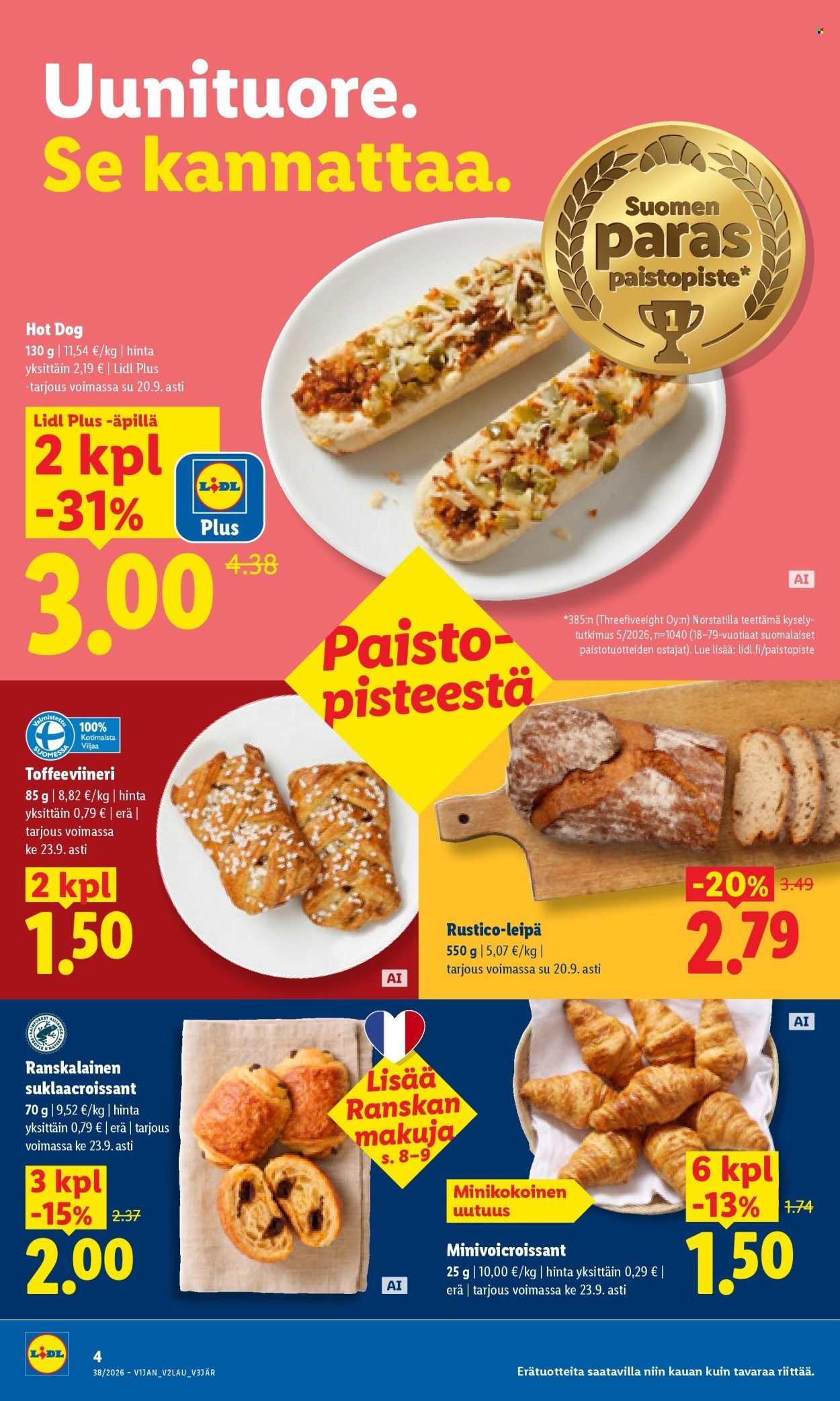 LIDL tarjoukset - Alkaen TO 17.9.2026