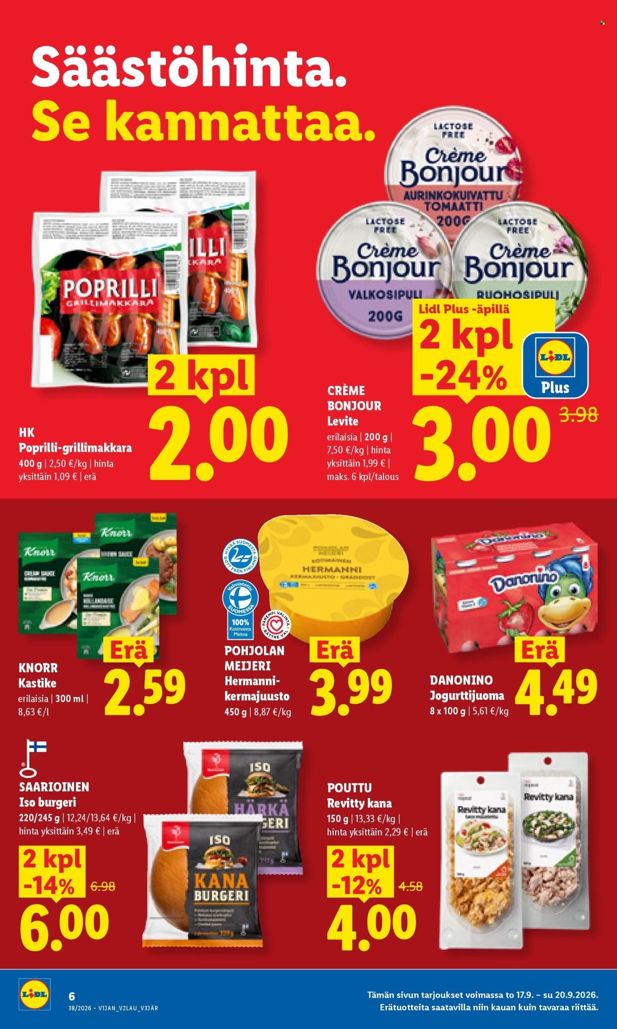 LIDL tarjoukset - Alkaen TO 17.9.2026