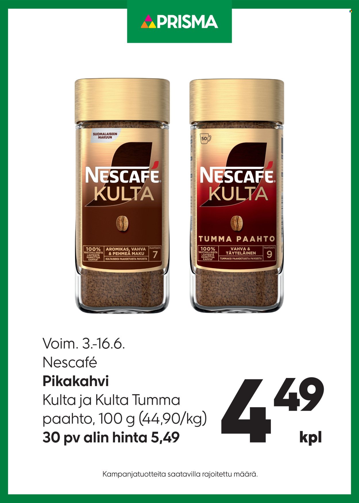 PRISMA tarjoukset - Alkaen KE 3.6.2026