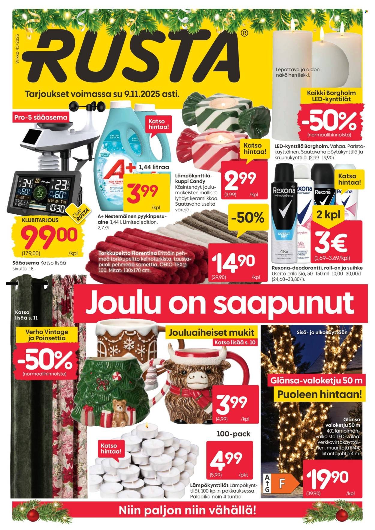 RUSTA tarjoukset - Alkaen MA 3.11.2025 (2025-11-03 - 2025-11-09)