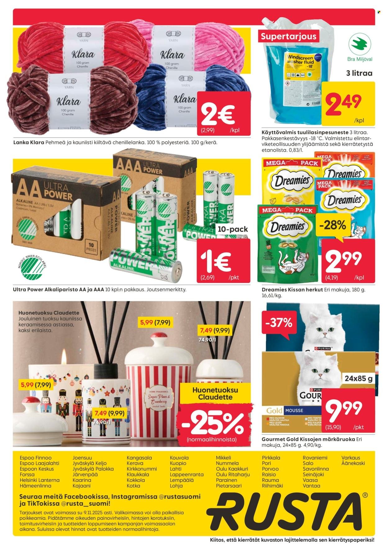 RUSTA tarjoukset - Alkaen MA 3.11.2025 (2025-11-03 - 2025-11-09)