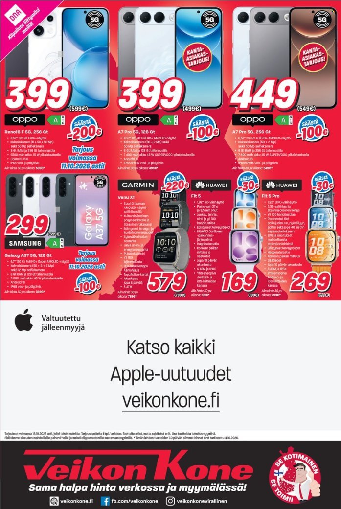 VEIKON KONE tarjoukset - Alkaen MA 5.10.2026