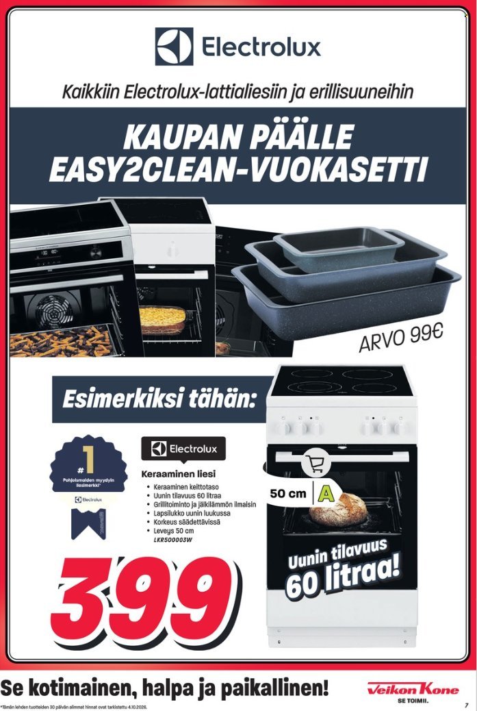 VEIKON KONE tarjoukset - Alkaen MA 5.10.2026
