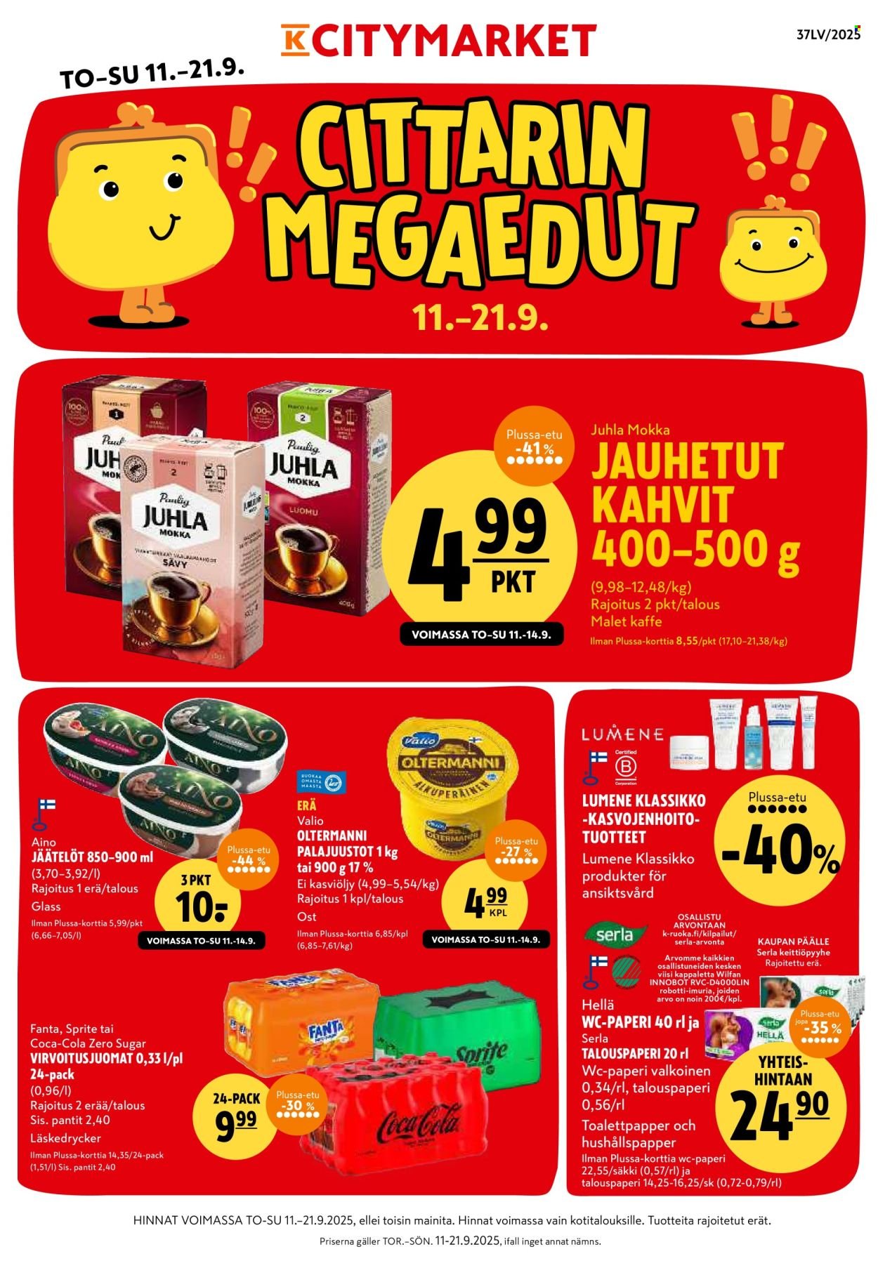 K-CITYMARKET tarjoukset - Alkaen TO 11.9.2025 (2025-09-11 - 2025-09-21)
