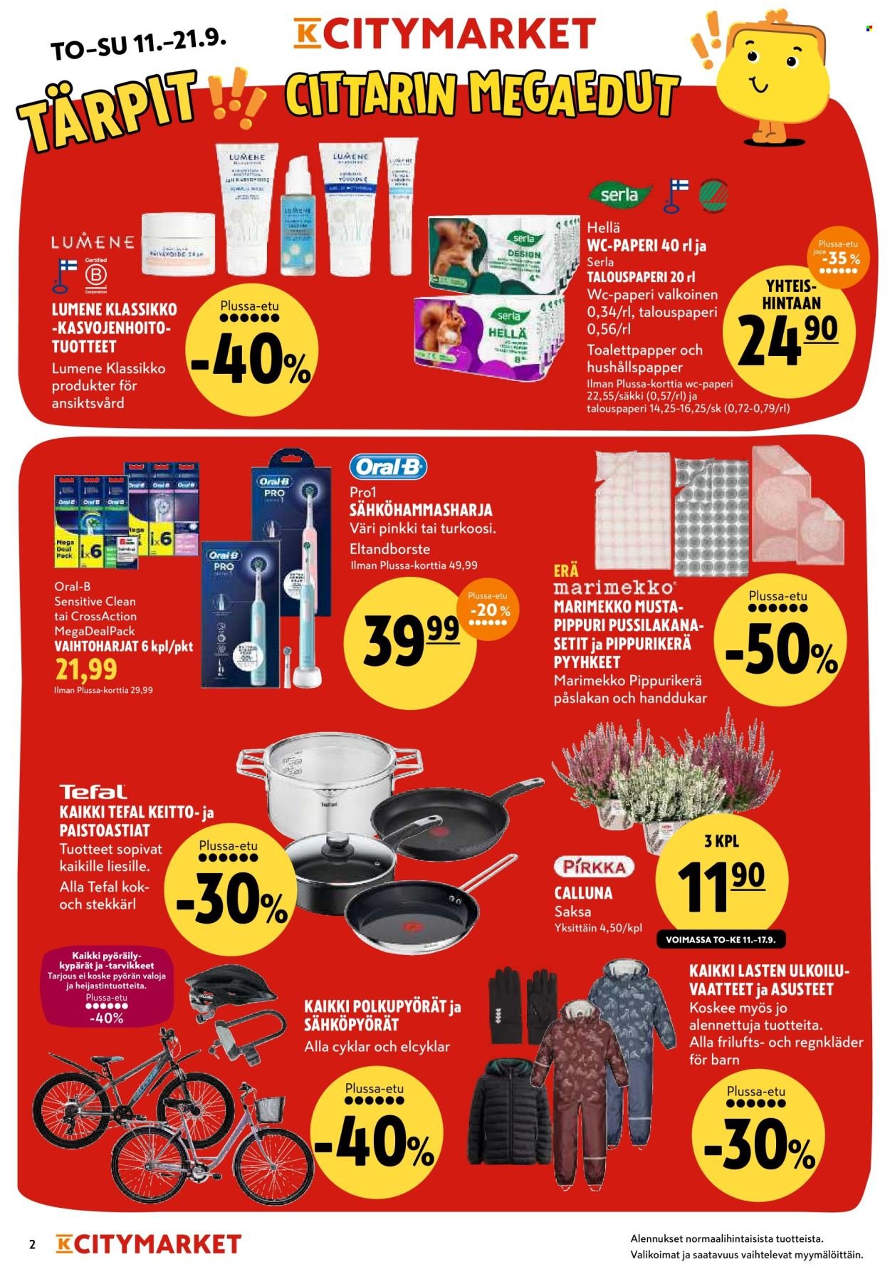 K-CITYMARKET tarjoukset - Alkaen TO 11.9.2025 (2025-09-11 - 2025-09-21)