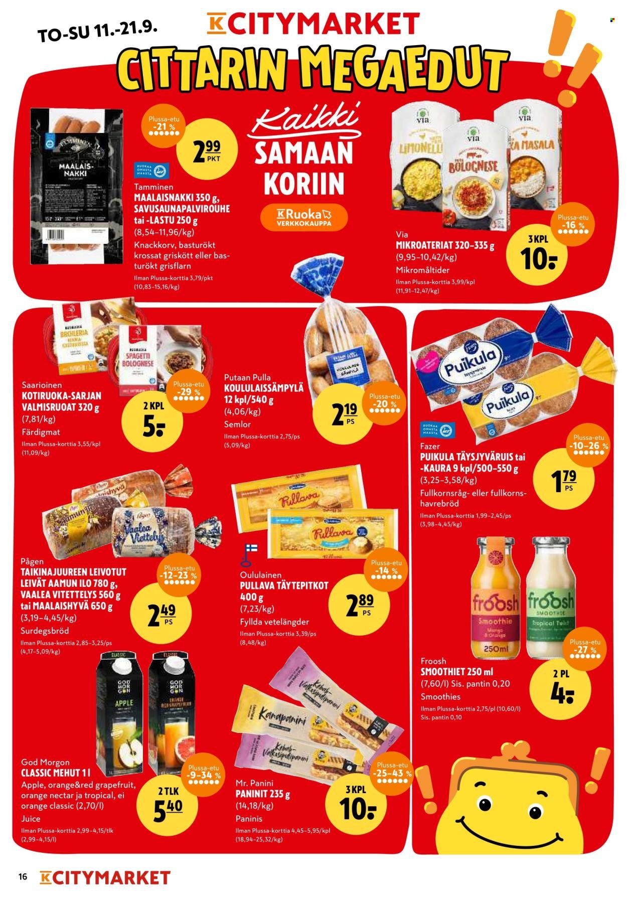K-CITYMARKET tarjoukset - Alkaen TO 11.9.2025 (2025-09-11 - 2025-09-21)