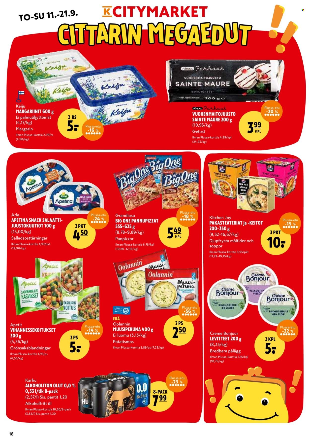 K-CITYMARKET tarjoukset - Alkaen TO 11.9.2025 (2025-09-11 - 2025-09-21)