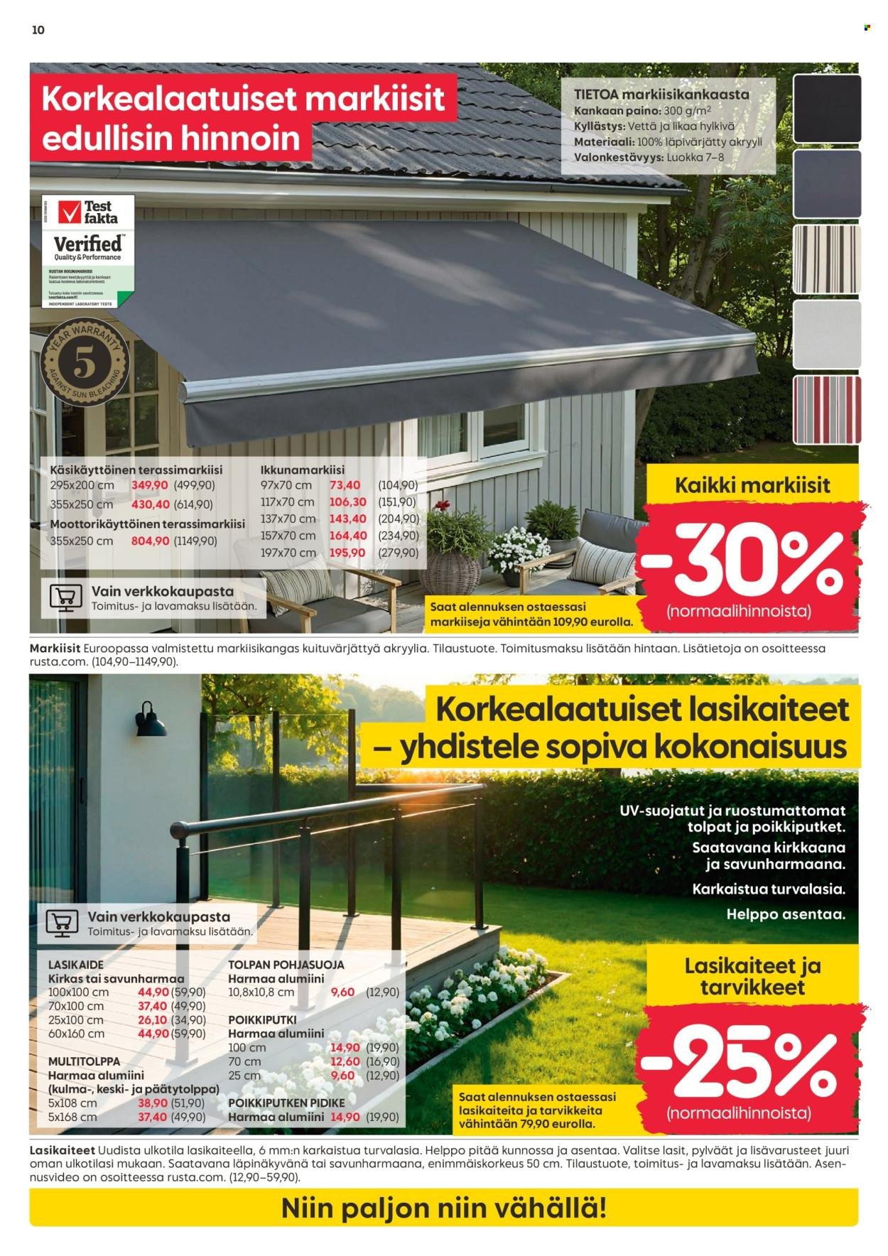 RUSTA tarjoukset - Alkaen MA 18.5.2026