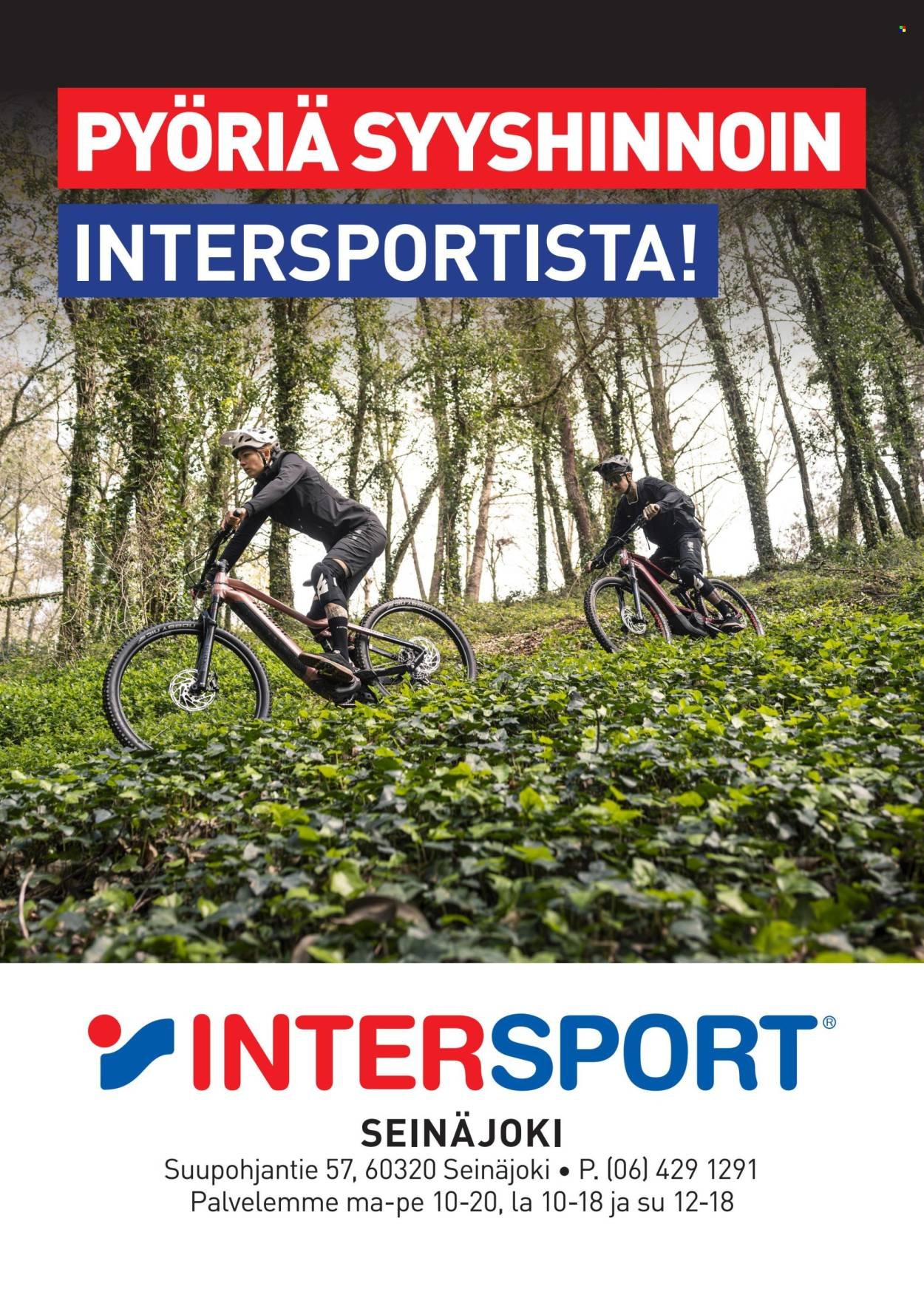 INTERSPORT tarjoukset - Pyöräpoistot Intersport Seinäjoelta!