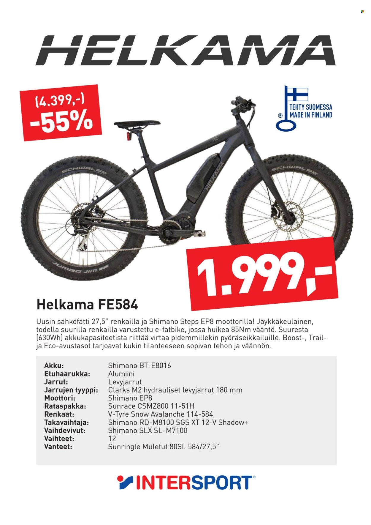 INTERSPORT tarjoukset - Pyöräpoistot Intersport Seinäjoelta!