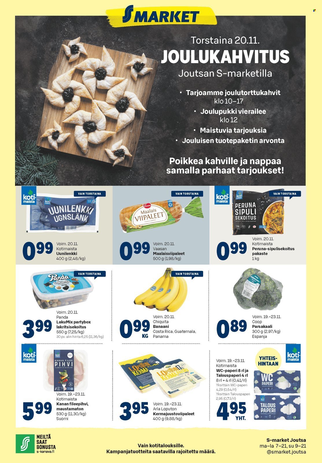 S-MARKET tarjoukset - Alkaen KE 19.11.2025