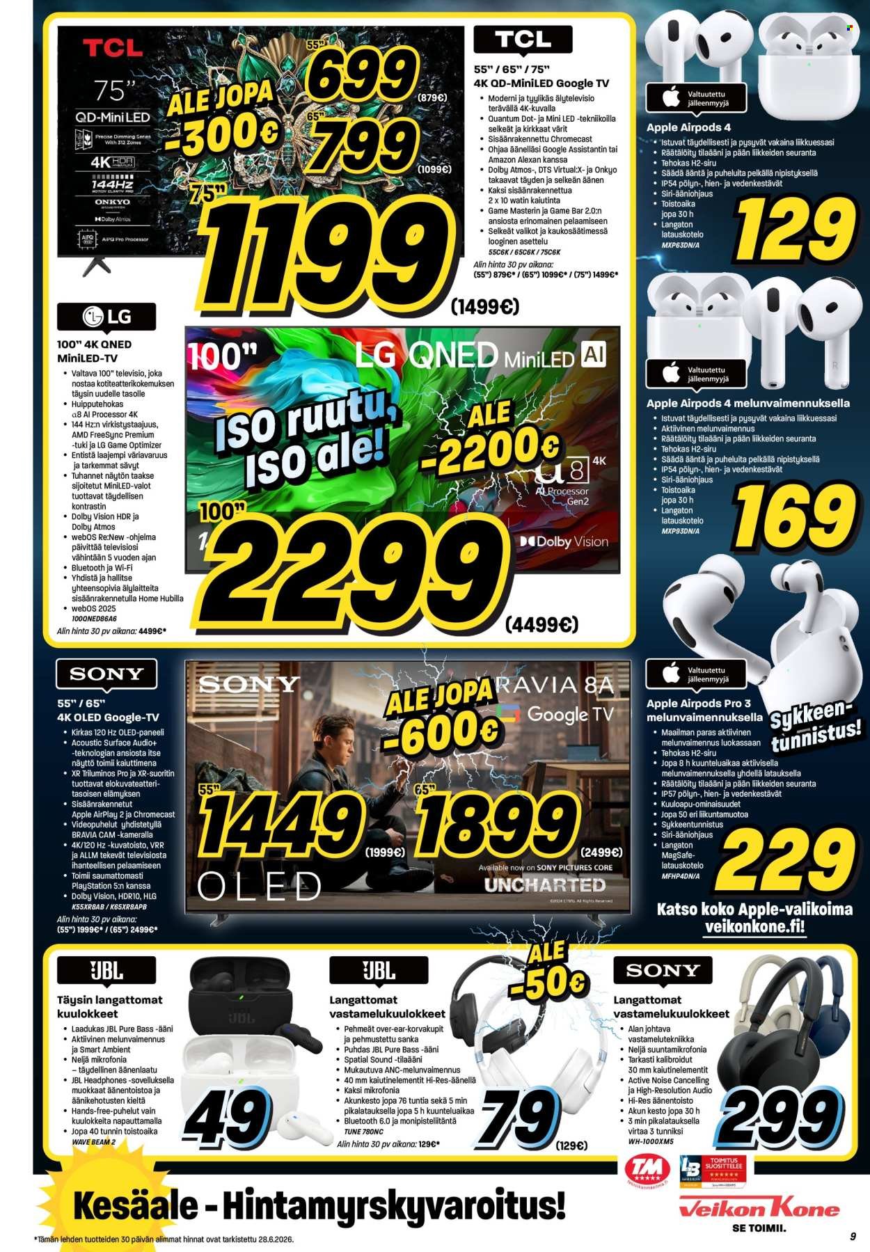 VEIKON KONE tarjoukset - Alkaen MA 29.6.2026
