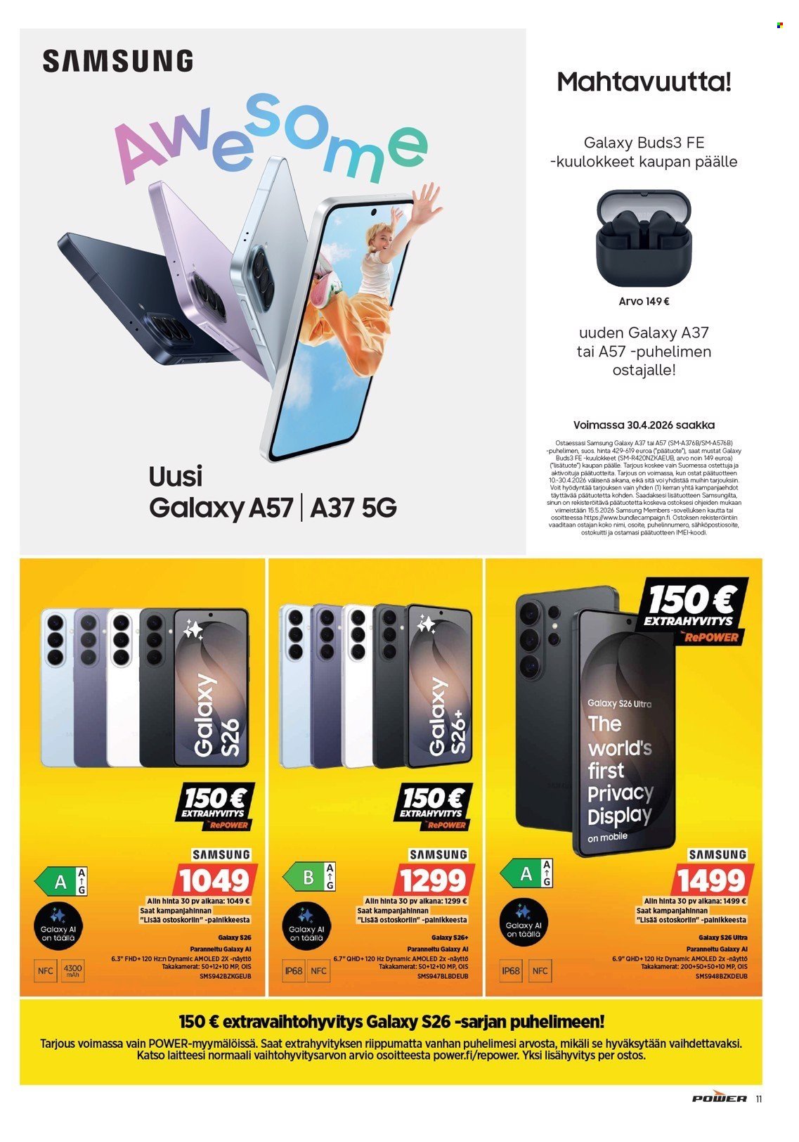 POWER tarjoukset - Huhtikuu 2026