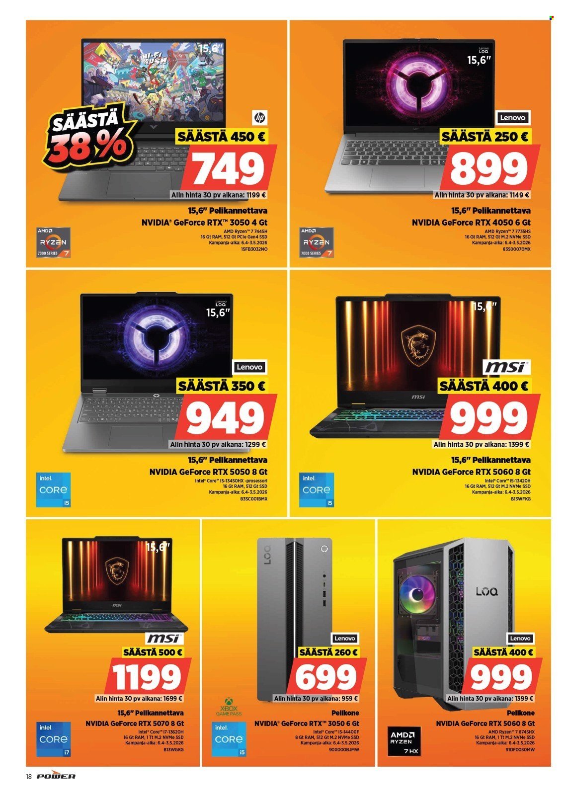 POWER tarjoukset - Huhtikuu 2026
