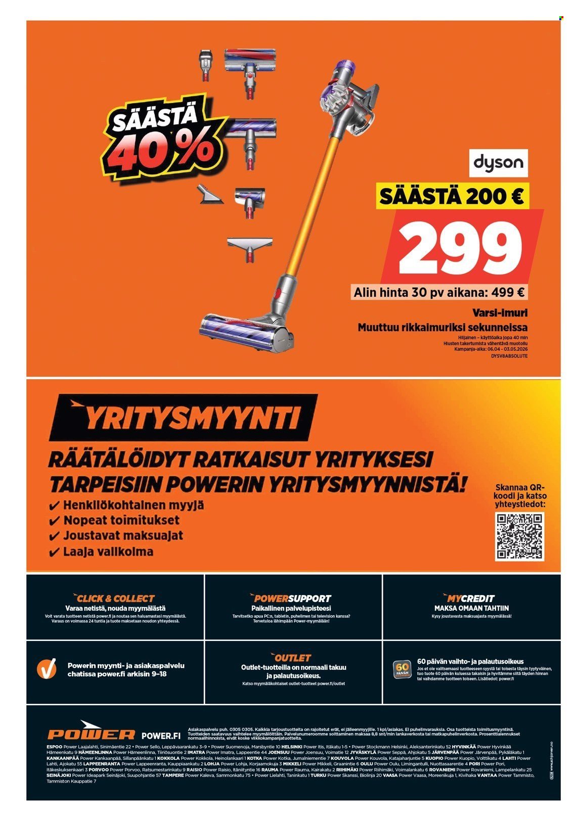 POWER tarjoukset - Huhtikuu 2026