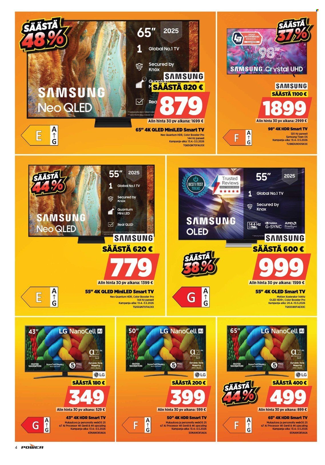 POWER tarjoukset - Huhtikuu 2026