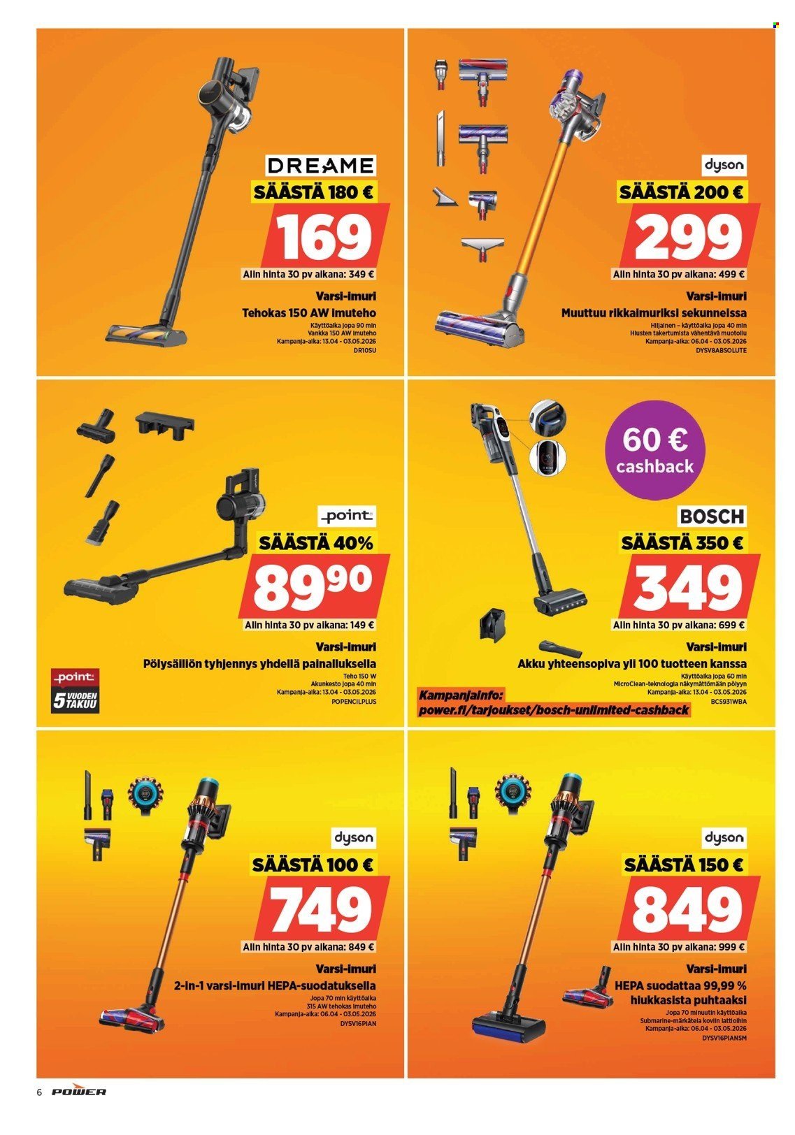 POWER tarjoukset - Huhtikuu 2026