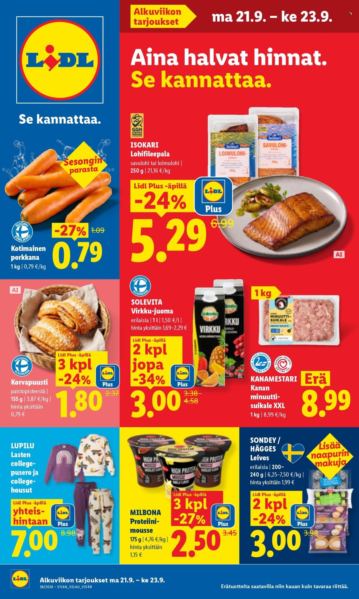 LIDL tarjoukset - Alkaen MA 21.9.2026