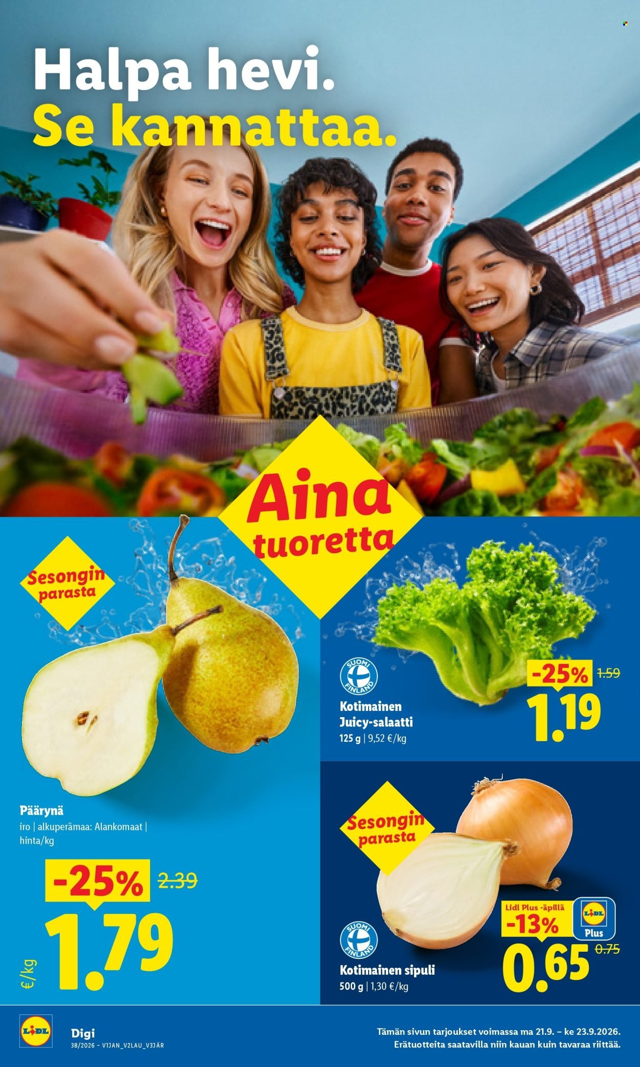 LIDL tarjoukset - Alkaen MA 21.9.2026